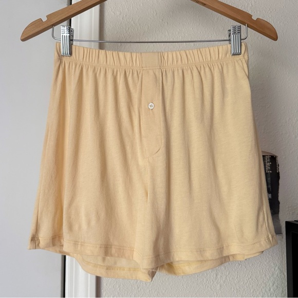 Eterne Pants - NWT ETERNE cream sleep pajama elastic pull on shorts